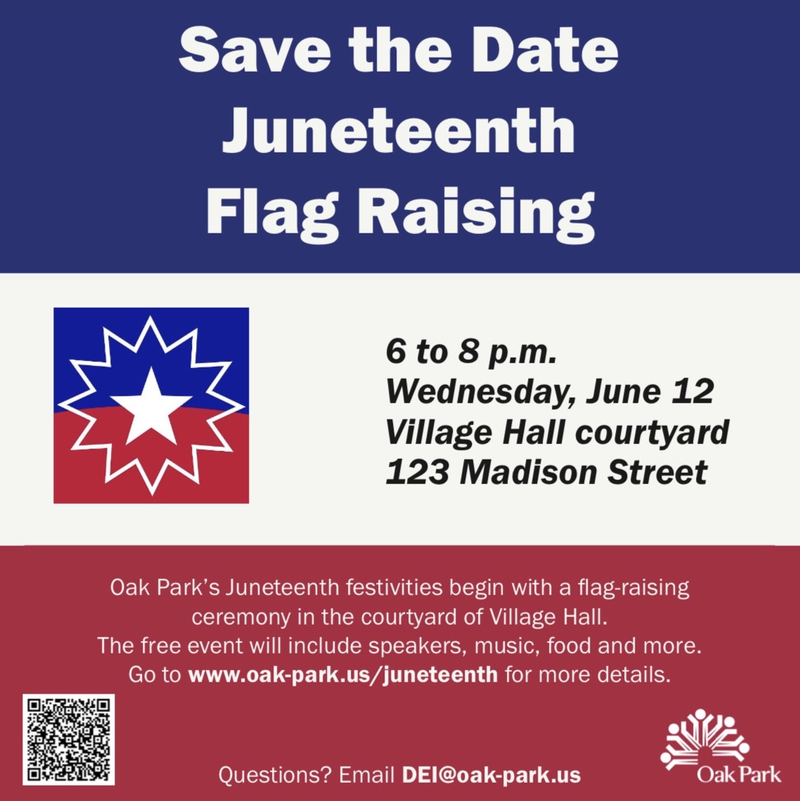 Save the Date Juneteenth Flag Raising